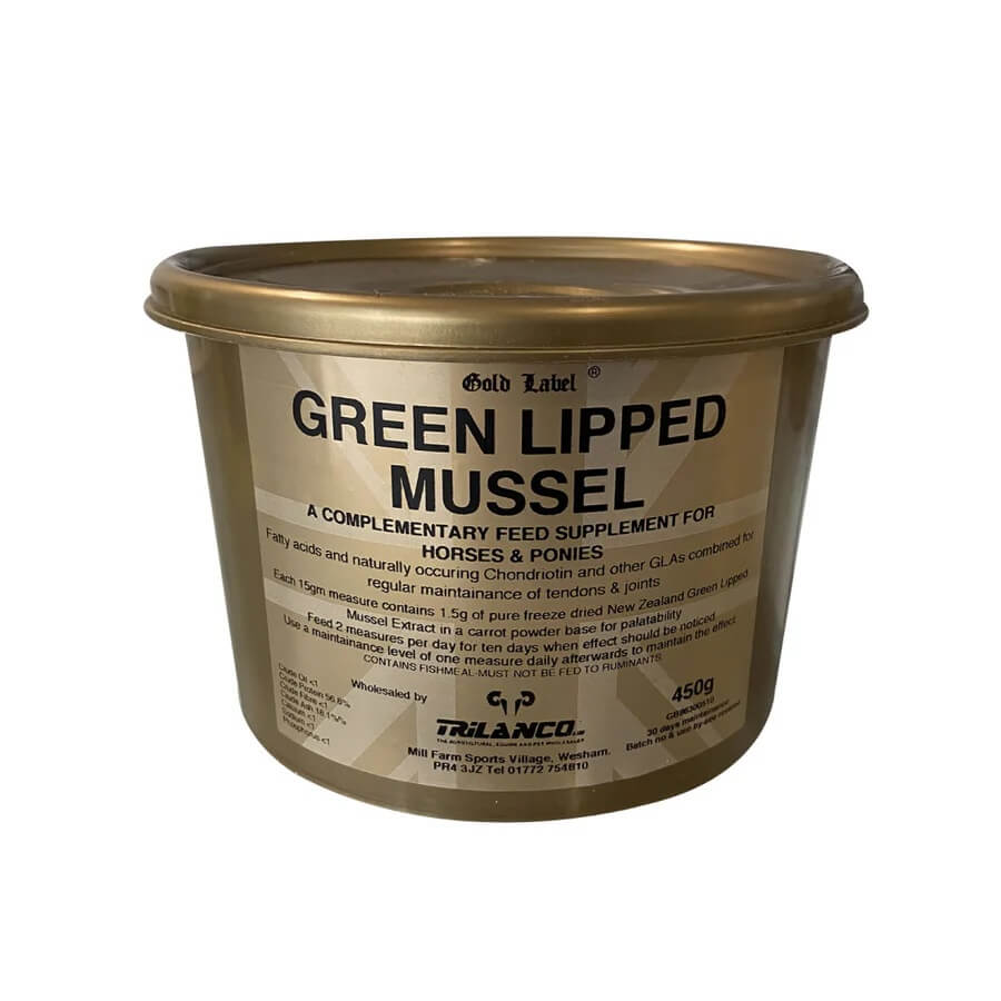 Gold Label Green Lipped Mussel For Horses – 450g